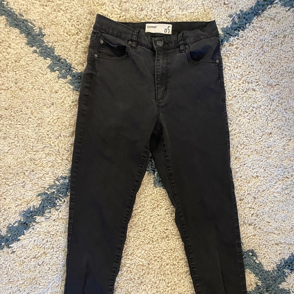Garage Denim Skinny Black Jeans